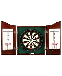 Blue Wave Centerpoint Dartboard and Cabinet Set