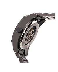 Heritor Automatic Daniels Black Stainless Steel Watches 43mm