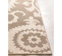 Closeout! Livabliss Alfresco Alf-9616 Camel 7'3" Round Area Rug, Indoor/Outdoor