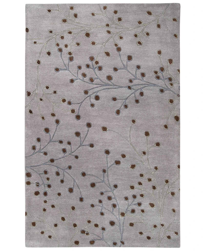 Livabliss Athena Ath-5055 Medium Gray 5' x 8' Area Rug