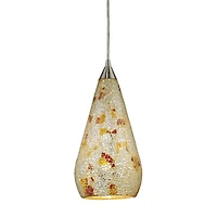 Curvalo Silver Muilti Crackle Pendant