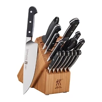 Zwilling Pro 16pc Block Set with Bamboo Block