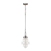 Gramercy 1 Light Pendant in Polished Nickel