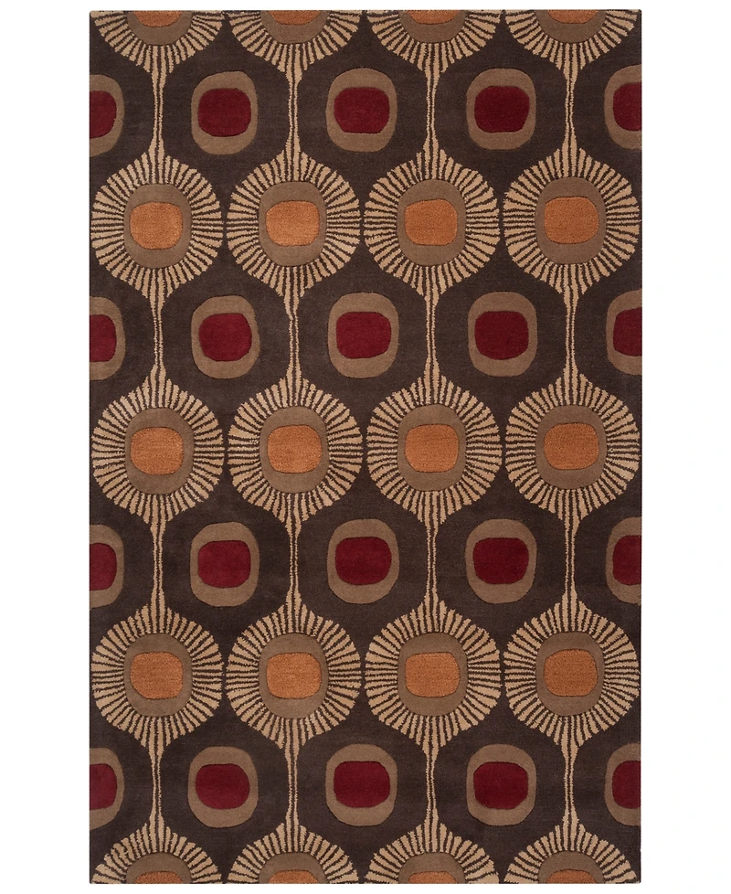 Livabliss Forum Fm-7170 Dark Brown 2' x 3' Area Rug
