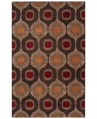 Livabliss Forum Fm-7170 Dark Brown 2' x 3' Area Rug