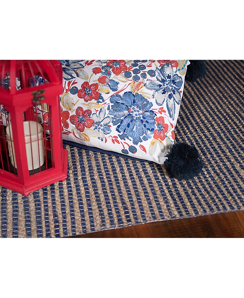 Kas Mason 394 Navy 5' x 7' Area Rug