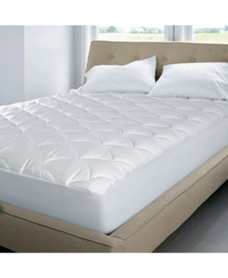 Blue Ridge Dual Action 100 Cotton Damask Dot Mattress Pads