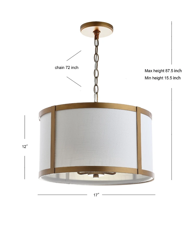 Jonathan Y Thatcher Metal Led Pendant Light