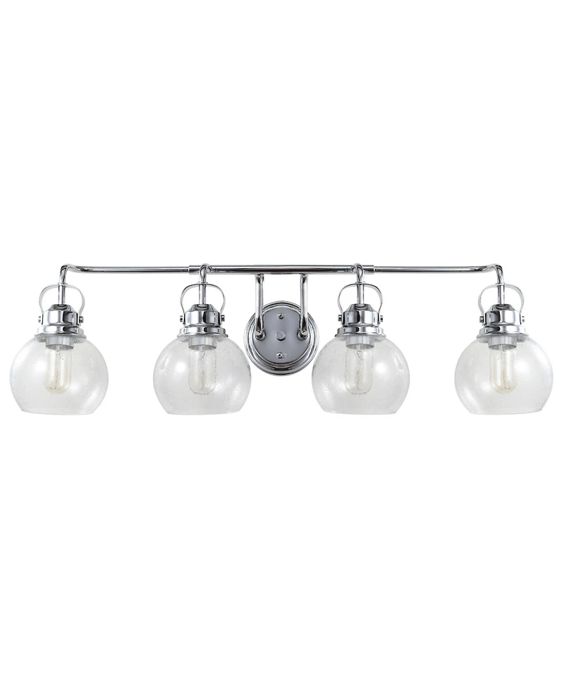 Jonathan Y Shirley 4-Light Metal, Bubbled Glass Vanity Light