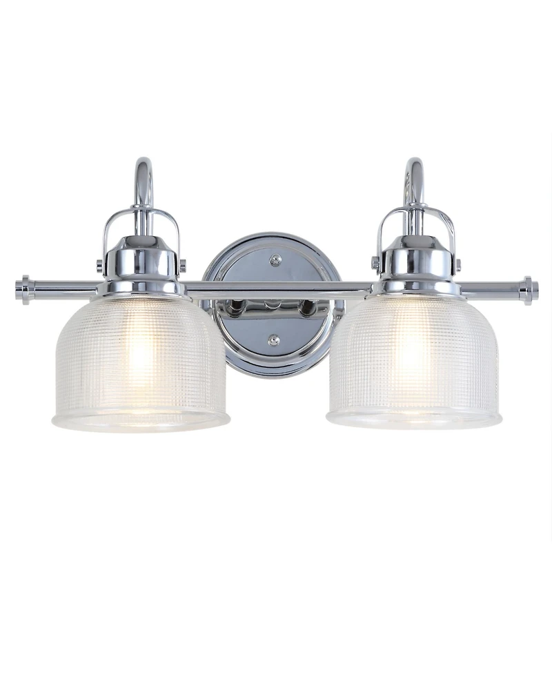 Jonathan Y Virginia 2-Light Metal, Glass Led Vanity Light