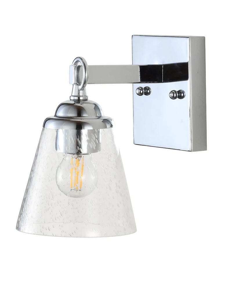 Jonathan Y Marion Hurricane Metal, Glass Vanity
