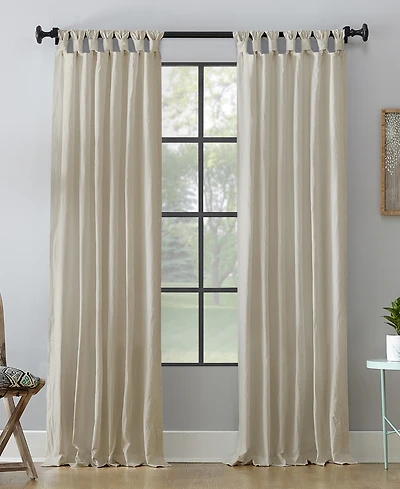 Washed Cotton Twist Tab Curtain