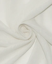 Slub Textured Linen Blend Grommet Top Curtain