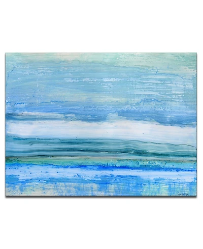 Ready2HangArt 'Eastern Shores' Abstract Ocean Canvas Wall Art, 20x30"