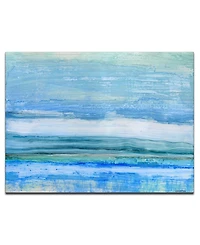 Ready2HangArt 'Eastern Shores' Abstract Ocean Canvas Wall Art, 20x30"