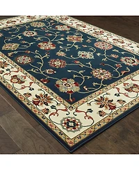 Closeout! Oriental Weavers Kashan 2336B Navy/Ivory 5'3" x 7'6" Area Rug