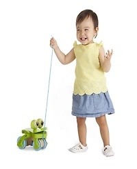 Melissa & Doug First Play Frolicking Frog Wooden Pull Toy