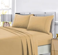 Tribeca Living Super Soft Solid Easy-Care Extra Deep Pocket Sheet Set, King