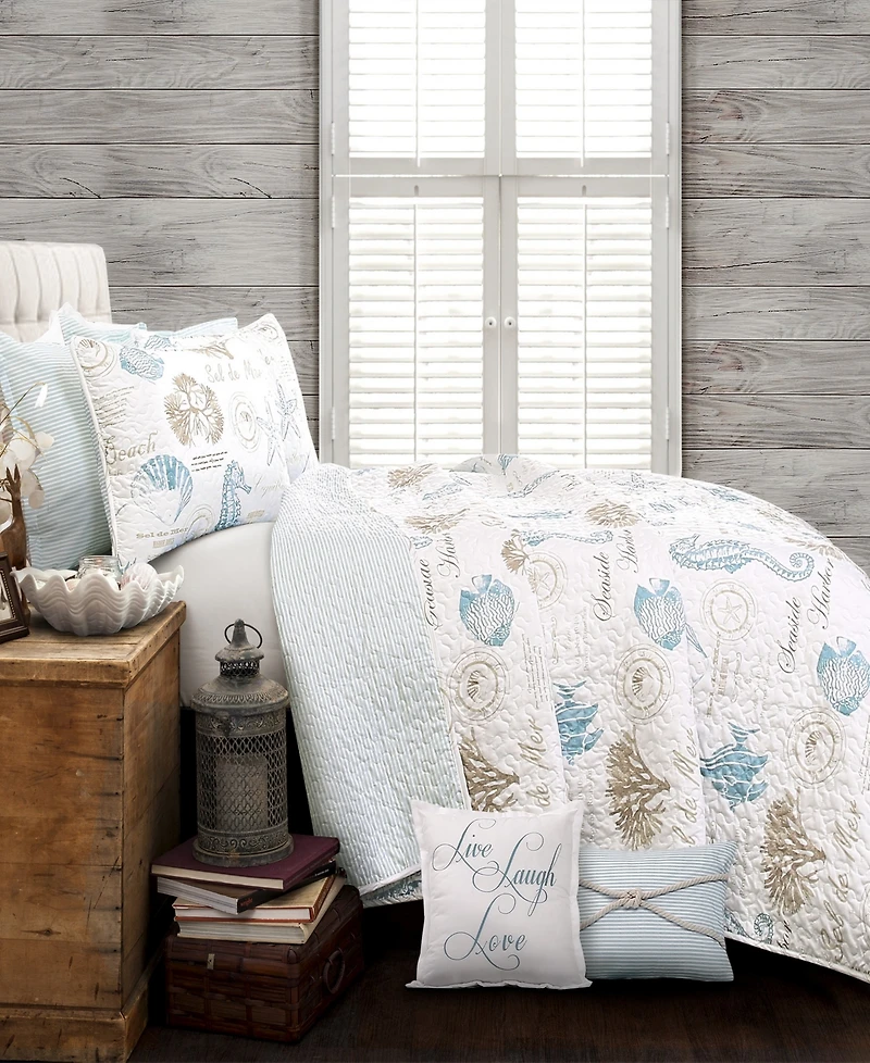 Lush Decor Harbor Life 7-Pc Set Quilt Set, Full/Queen