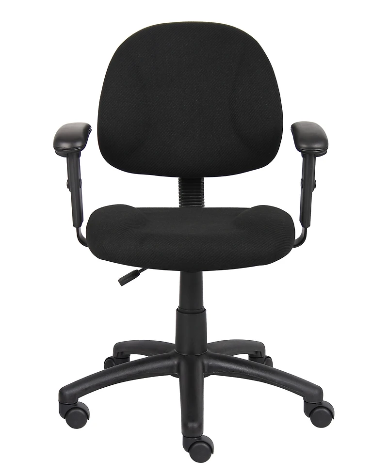 Boss Office Products Deluxe Posture Chair W/ Adjustable Arms