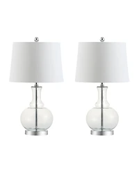 Jonathan Y Lavelle Glass Led Table Lamp, Set Of 2