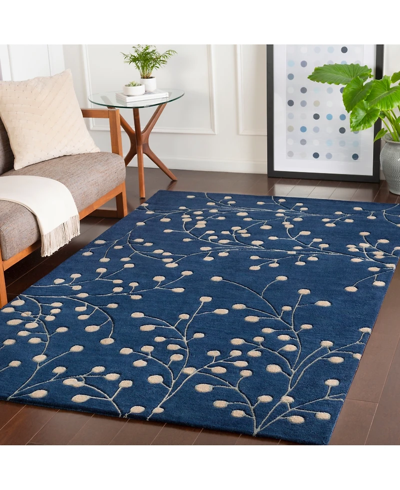 Livabliss Athena Ath-5156 Navy 2' x 3' Area Rug