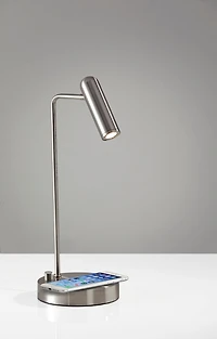 Adesso Kaye Wireless Charging Led Desk Lamp