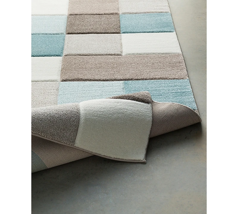 Livabliss Santa Monica Sac-2300 Aqua 2'7" x 7'6" Runner Area Rug