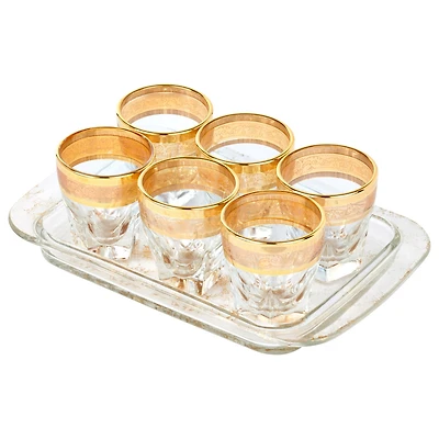 Lorren Home Trends Tray Set 7 Piece Shots with