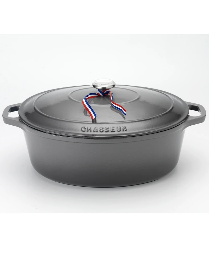 Chasseur French Enameled Cast Iron 6 Qt. Oval Dutch Oven