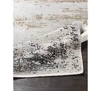 Surya Solar Sor-2302 Medium Gray 3' x 9'10" Runner Area Rug