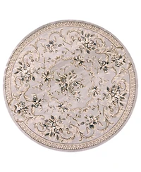 Kas Avalon Aubusson 7'10" Round Area Rug