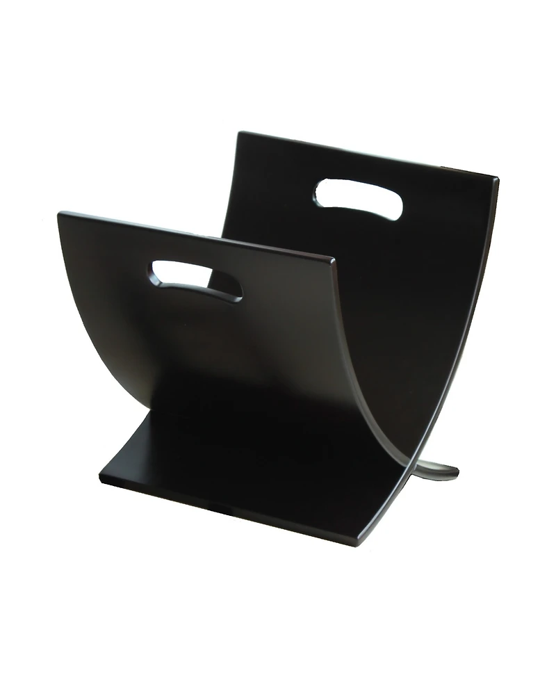 Oceanstar Contemporary X Style Wooden Magazine Rack