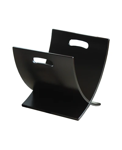 Oceanstar Contemporary X Style Wooden Magazine Rack