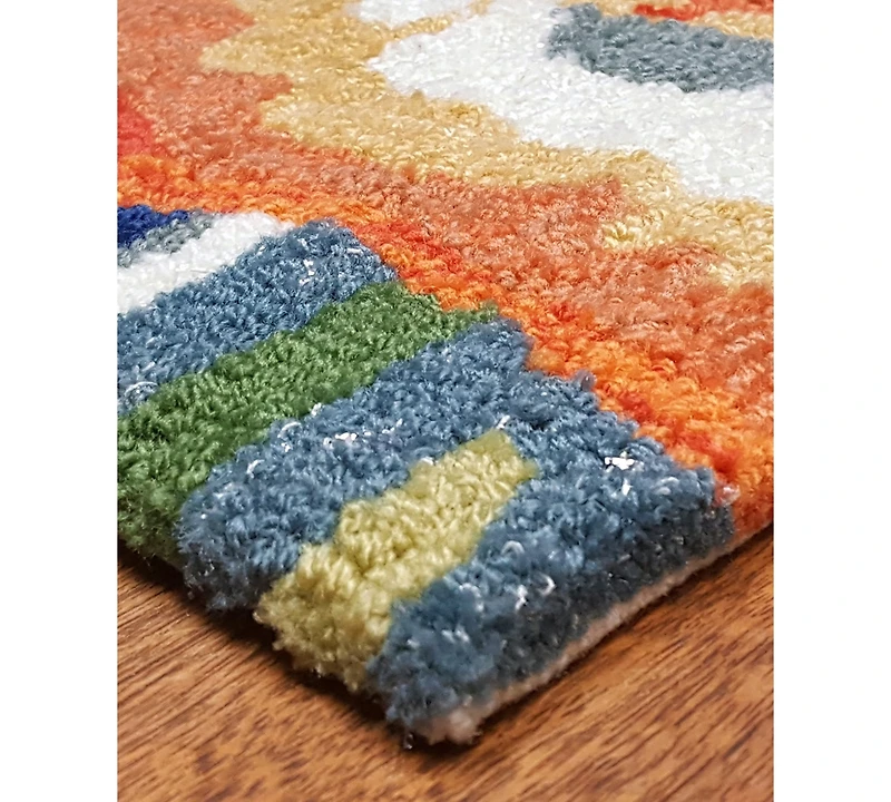 Liora Manne' Ravella 2255 Tropical Fish Blue 2' x 5' Indoor/Outdoor Area Rug