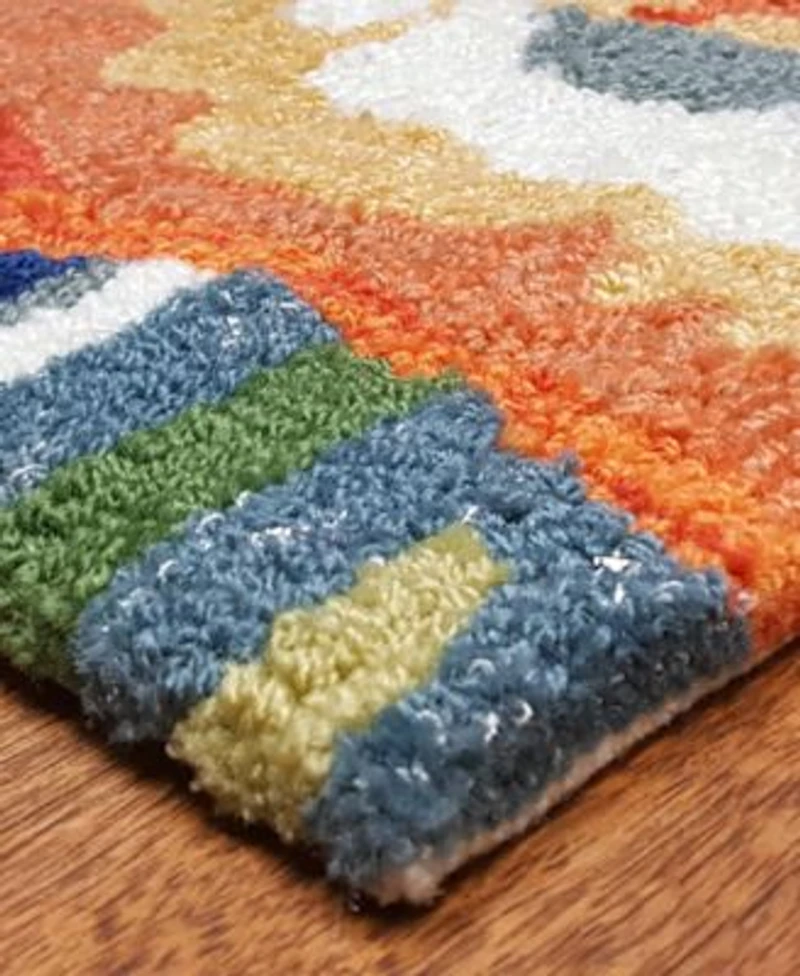 Liora Manne Ravella 2255 Tropical Fish Blue Indoor Outdoor Area Rug