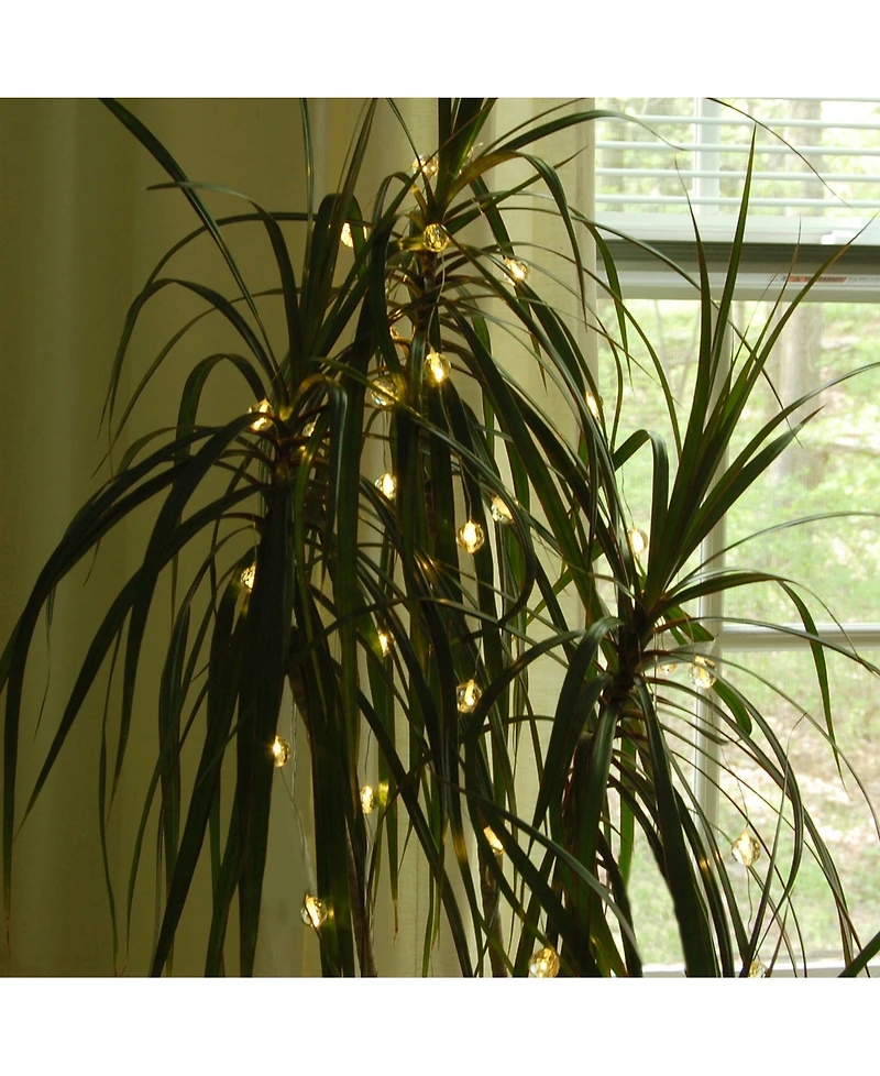 Lumabase Set of 2, 40 White Crystal Ball Mini String Lights