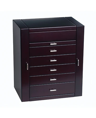 Mele & Co. Geneva Upright Wooden Jewelry Box