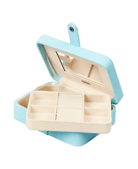 Mele & Co. Giana Plush Fabric Jewelry Box with Lift Out Tray
