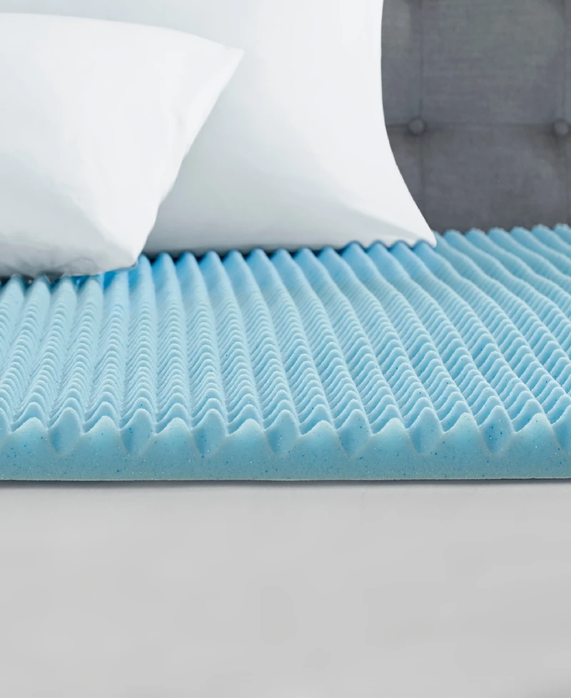 Madison Park 1.5" Gel-Infused Memory Foam Mattress Topper, King