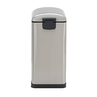 Household Essentials Stainless Steel 10L Tuscany Narrow Trash Bin