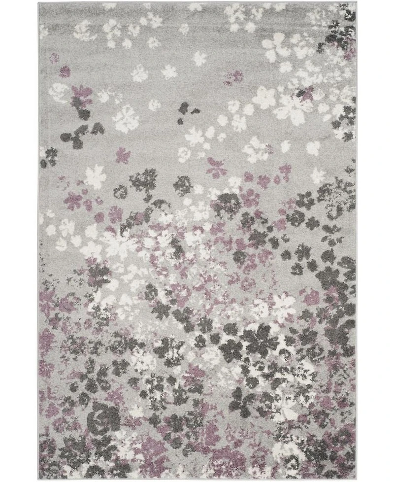 Safavieh Adirondack Light Gray and Purple 5'1" x 7'6" Area Rug