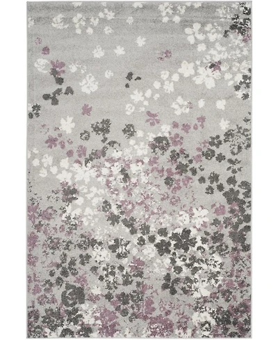 Safavieh Adirondack Light Gray and Purple 5'1" x 7'6" Area Rug