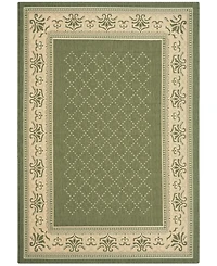 Safavieh Courtyard CY0901 Olive and Natural 5'3" x 7'7" Outdoor Area Rug