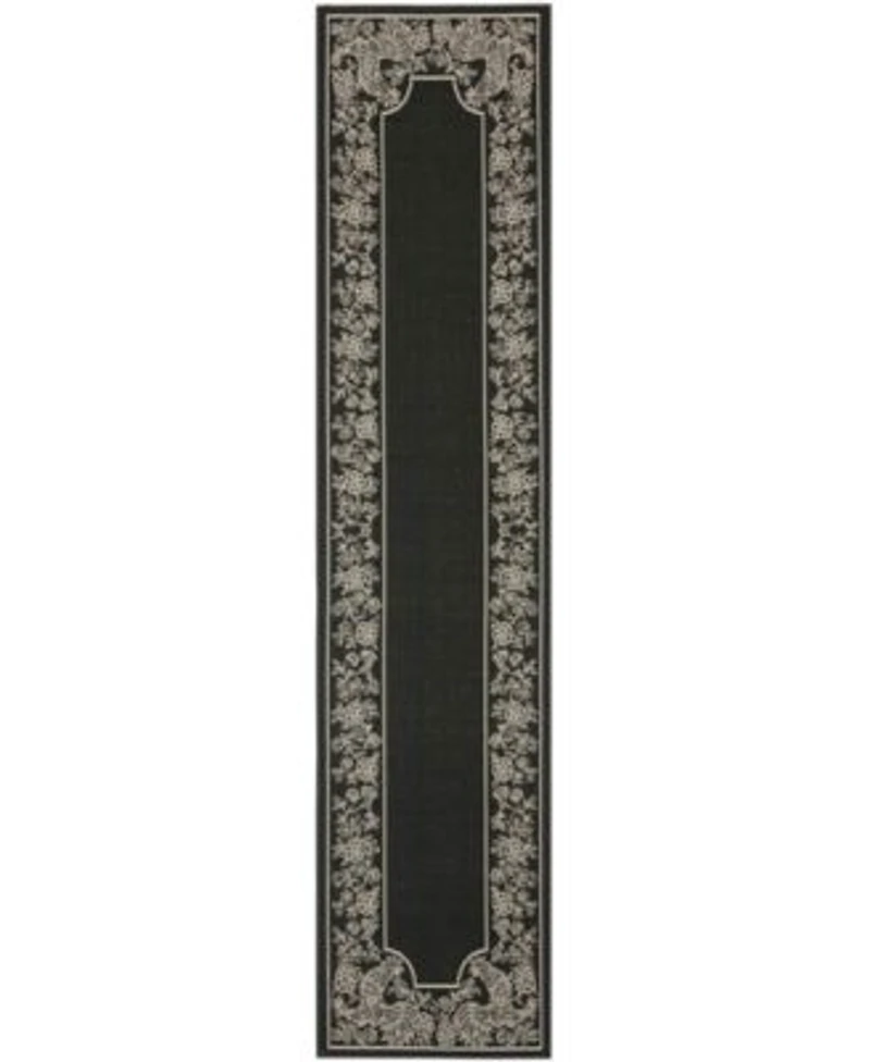 Safavieh Courtyard Black Sand Sisal Weave Area Rug Collection