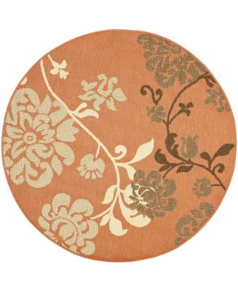 Safavieh Courtyard Terra Natural Brown Area Rug Collection