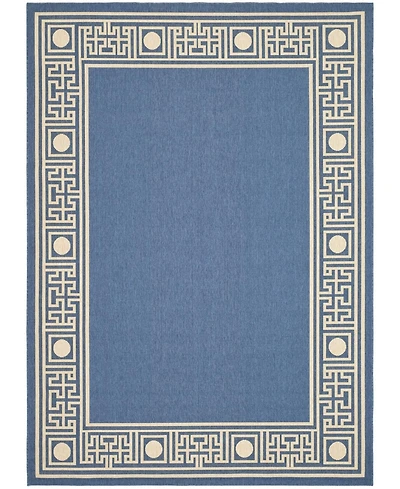 Safavieh Courtyard CY5143 Blue and Beige 8' x 11' Sisal Weave Outdoor Area Rug