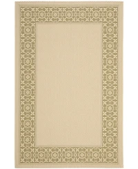 Safavieh Courtyard CY6003 Cream and Green 5'3" x 7'7" Outdoor Area Rug