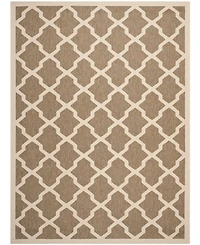 Safavieh Courtyard CY6903 Brown and Bone 8' x 11' Outdoor Area Rug
