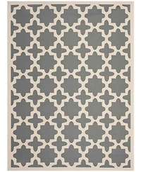 Safavieh Courtyard CY6913 Anthracite and Beige 8' x 11' Sisal Weave Outdoor Area Rug